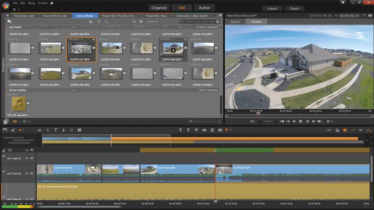 Pinnacle Studio 操作介面